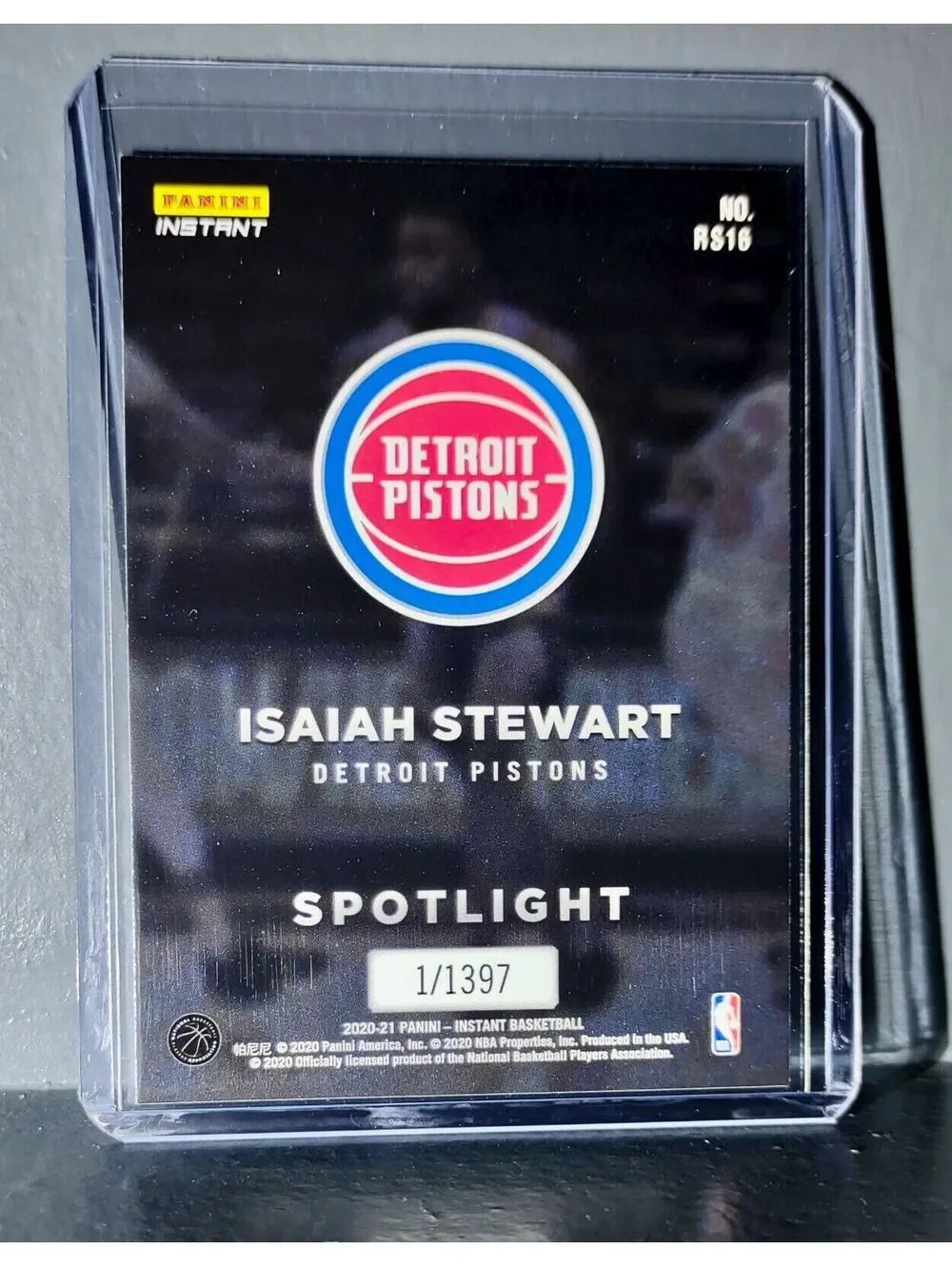 Isaiah Stewart Rookie Spotlight 2020-21 Panini NBA #16 Card 1 of 1397